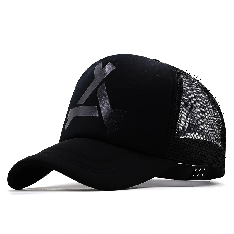 Gorras de béisbol de pesca Unisex para hombre y mujer, gorros Snapback de malla transpirable, gorros deportivos informales rojos y negros, gorra con