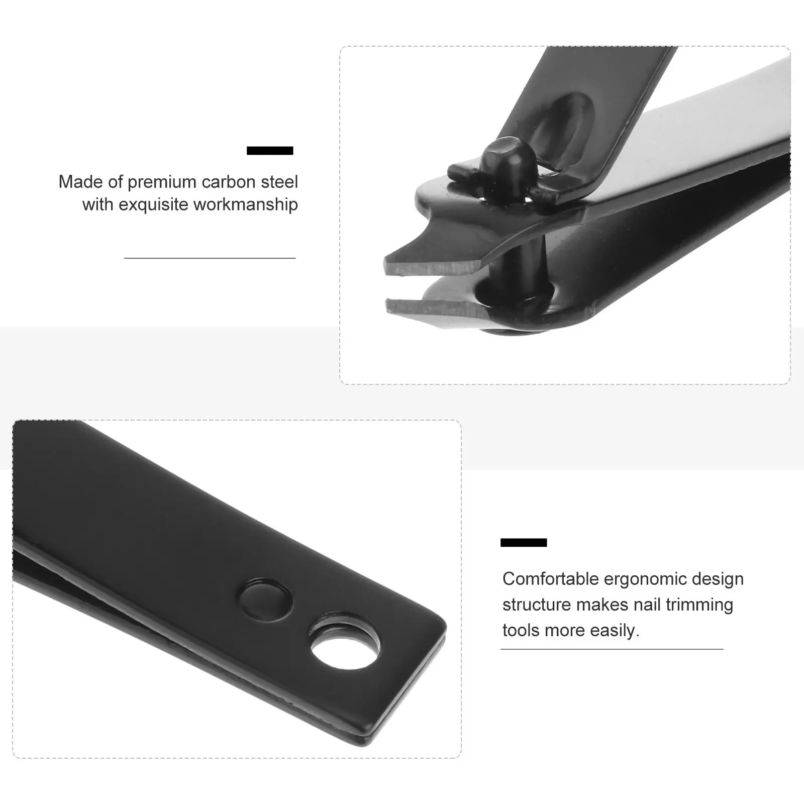 

Набор из 12 профессиональных кусачек для ногтей из углеродистой стали для гладкой обработки краев, маникюрный набор, инструмент для личного ухода