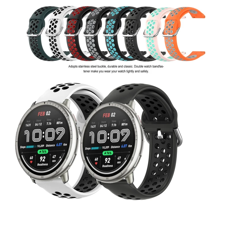 Многоцветный-силиконовый-летний-спортивный-ремешок-для-сменного-браслета-huami-amazfit-active-2