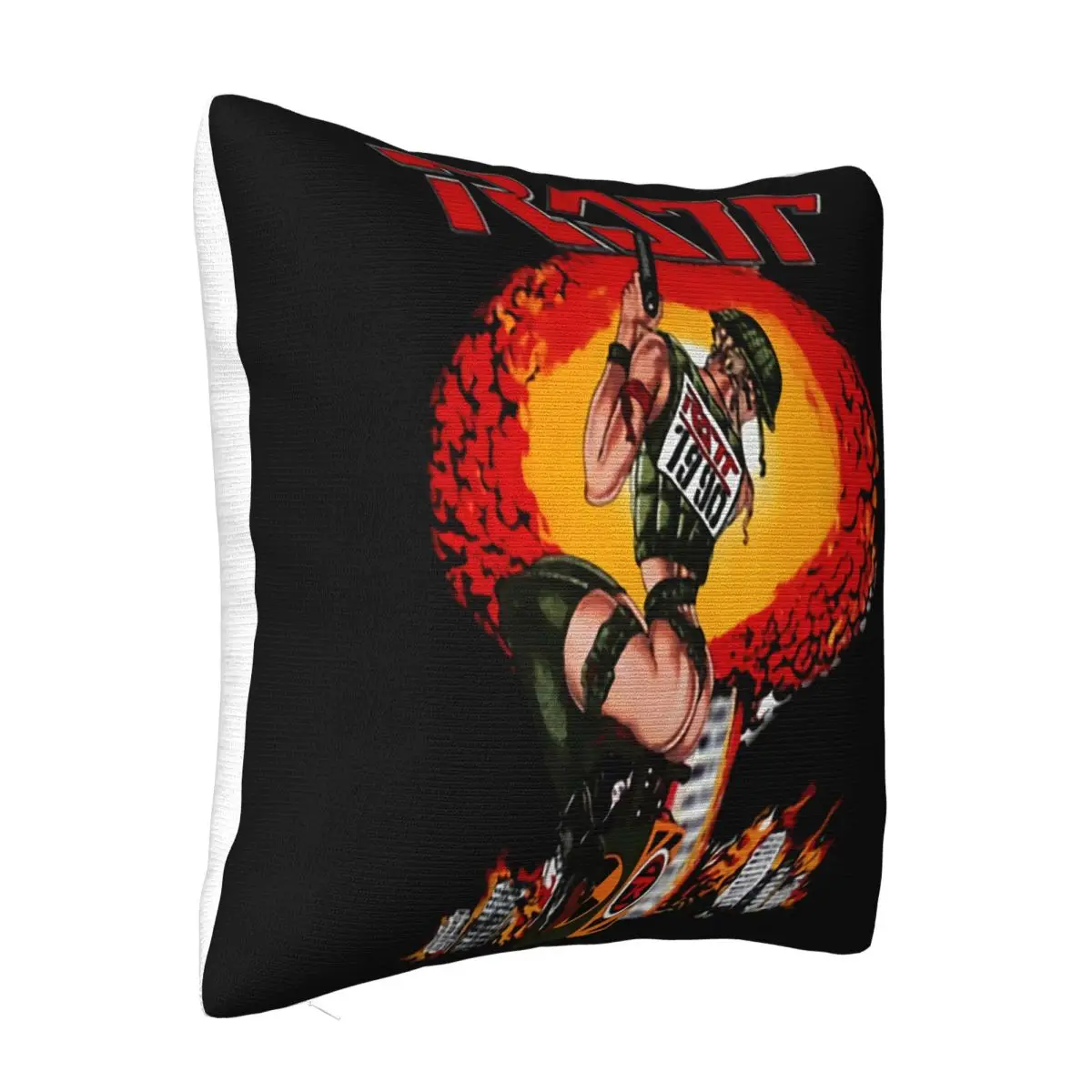 Ratt Detonator American Heavy Metal Band Sizes S To 6Xl Youth Adult Splicing Personality Cartoon Popular Style Pillow Case