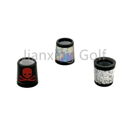 10pcs Plastic Golf Colored Skull Ferrules Fit Iron Shaft spec :9.3 *15*13.7mm,inner * higher* outer size