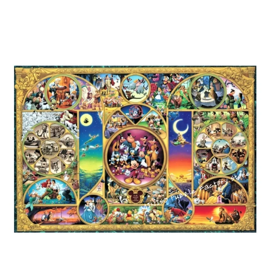 ディズニー映画パズルピース漫画フィギュアコレクション木製ジグソーパズル大人子供ギフト高難易度ゲーム
