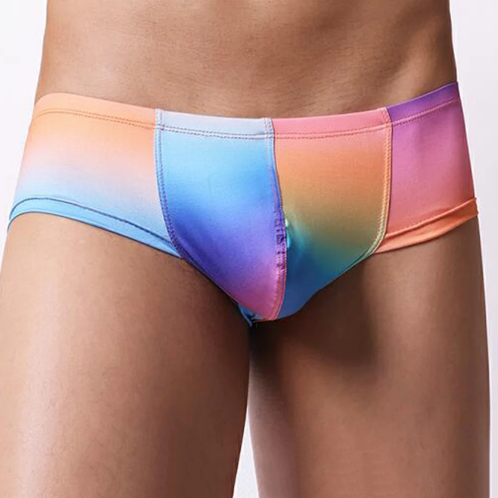 

1pc Mens Sexy Breathable Panties Fashion Printed Low Waist Boxer Briefs Underwear Lingerie Underpants Pouch