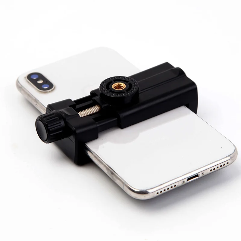 Universal Phone Holder Clamp Smartphone Clip Holder Mount Bracket Phone Tripod Adapter Mount For iPhone Samsung Galaxy