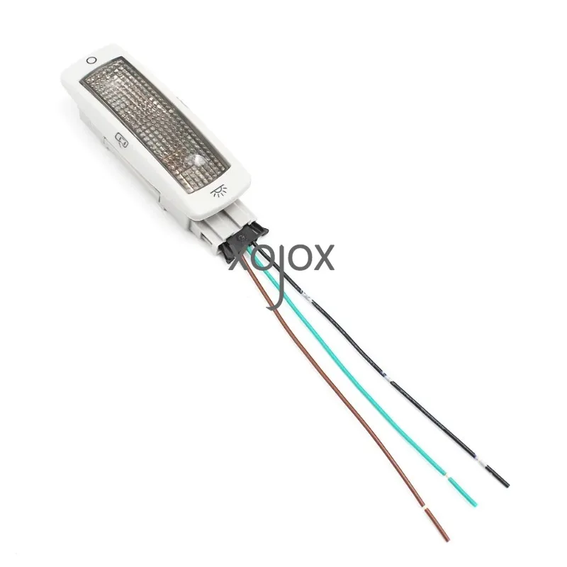 XOJOX-Lámpara de luz trasera de lectura para coche, luz de techo gris con Cable, para VW Jetta, Golf, Passat, Beetle, Tiguan, Skoda, Fabia, Superb Seat, 3B0947291