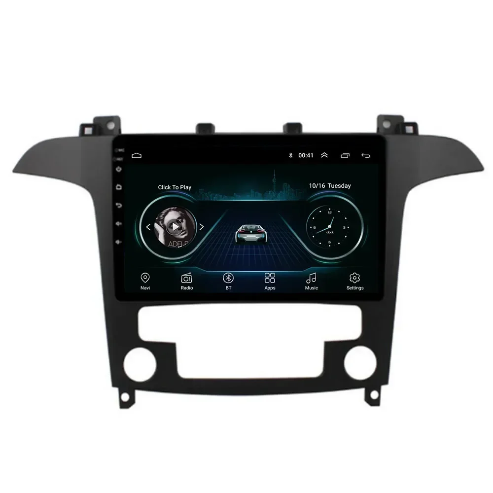 Rádio do carro de android 13.0 para ford s-max ford s max 2007 2008 reprodutor multimídia dsp carplay gps navegação estéreo câmera automática