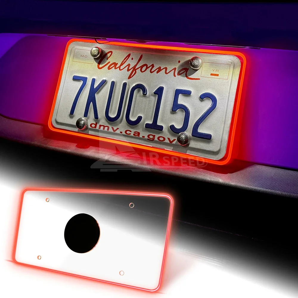 

LED License Plate Light for Car Rear Number Tag Lamp Waterproof Tail Decorative Lamp Plug and Play Universal Fit Auto Accessory