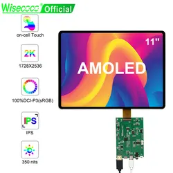 Wisecoco 11 Inch AMOLED 2k OLED Display 1728x2368 High Resolution Contrast On-cell Touch Panel MIPI Driver Board