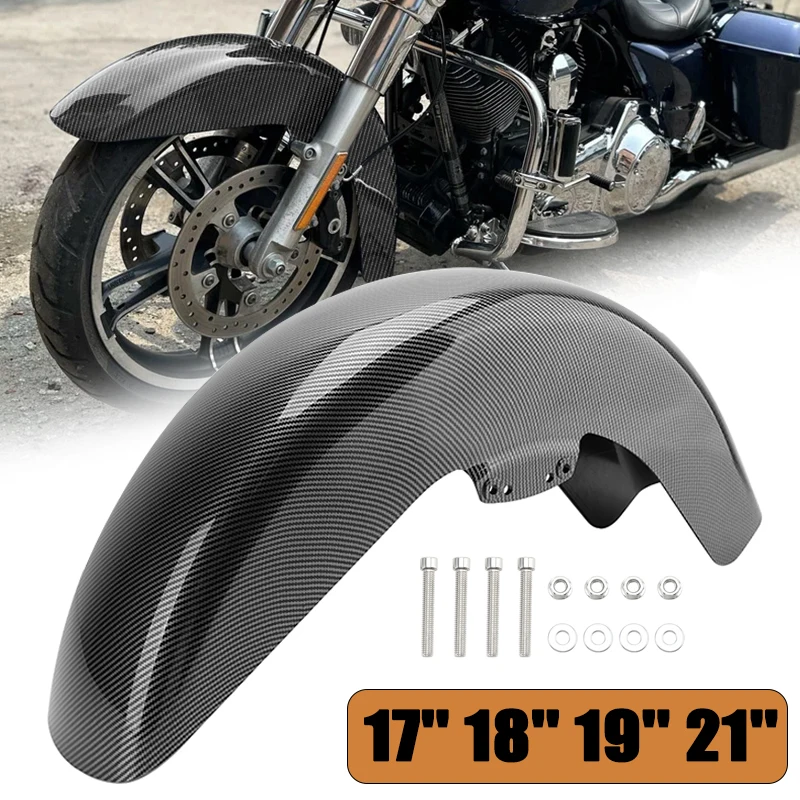 

Motorcycle 17'' 18'' 19'' 21'' Vivid Black Front Fender Mudguard For Harley Touring Road King Electra Street Glide Ultra 2014-up