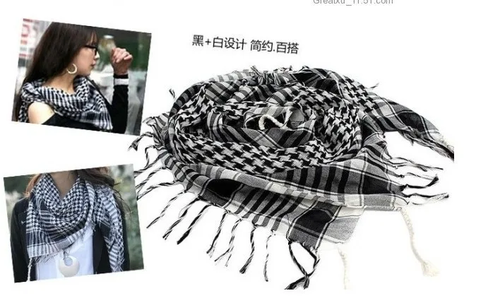 Keffiyeh-Schal, Sommer, Frühling, Shemagh, Reise, taktischer arabischer Schal, Unisex, atmungsaktiv, Wandern, Arafat, Wüstenschal, Streetwear, Bandana – Detail 3