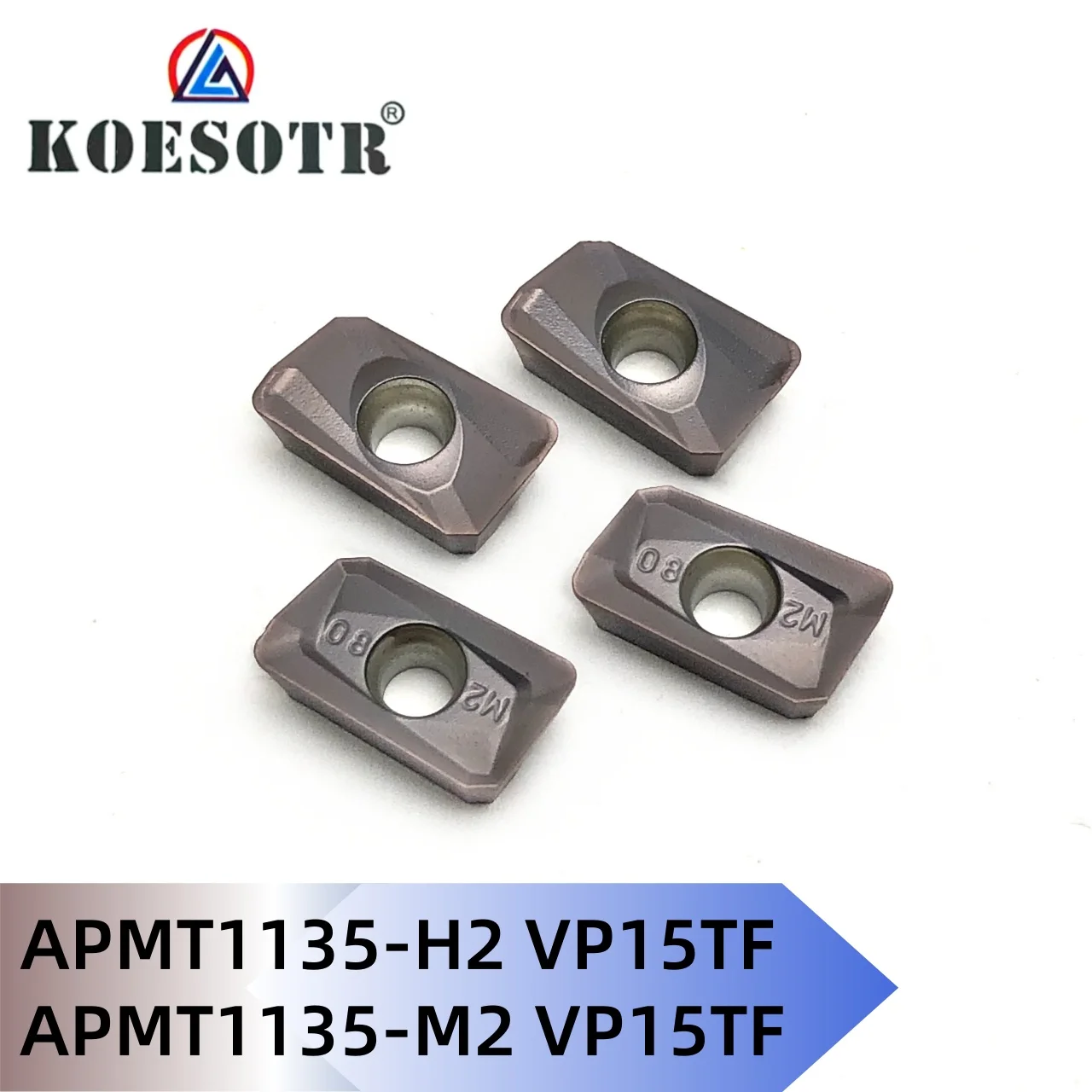 APMT1135 M2 VP15TF APMT1135 H2 VP15TF Carbide End Milling Tool CNC APMT Milling Insert APMT1135PDER Turning Insert