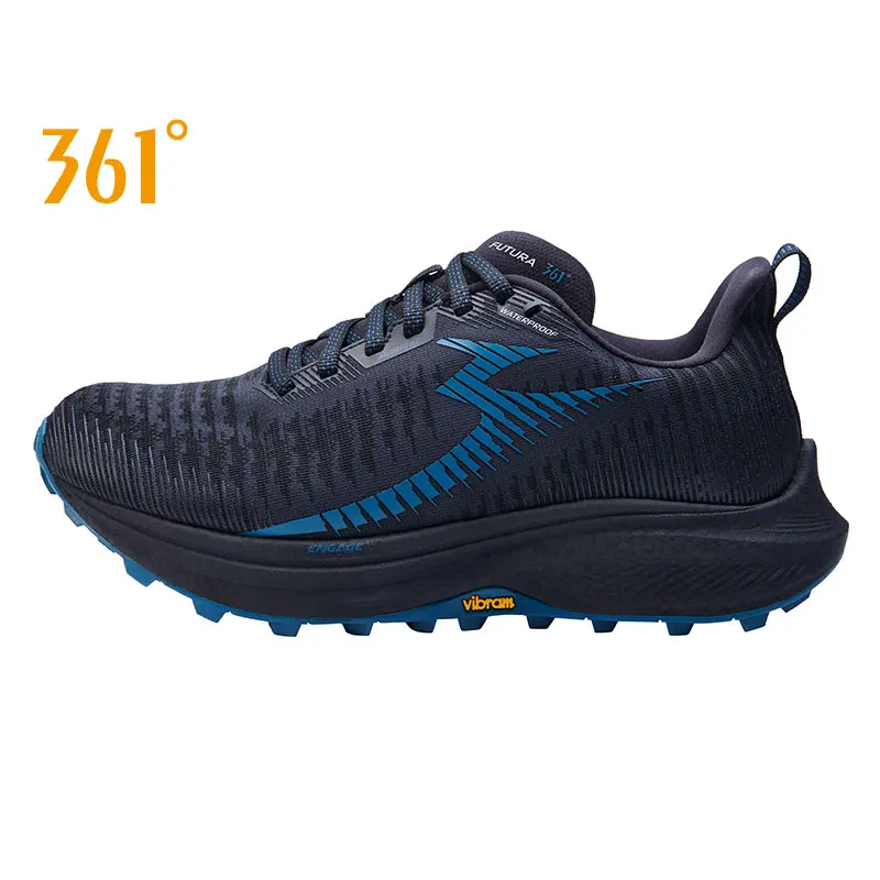 361 Degrees International Line Futura Waterproof Men Professional Running Shoes Breathable Shock-Absorbing Wear-Resistant Y2430