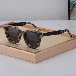 High Quality Thick Acetate Sunglasses For Men Women Oval Square Eyeglasses Frames Designer Style Driving Travel Glasses UV400