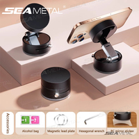SEAMETAL Magnetic Car Phone Holder for Magsafe 360-Degree Rotation Auto Phone Mount Suction Navigation Holder for iPhone/Android