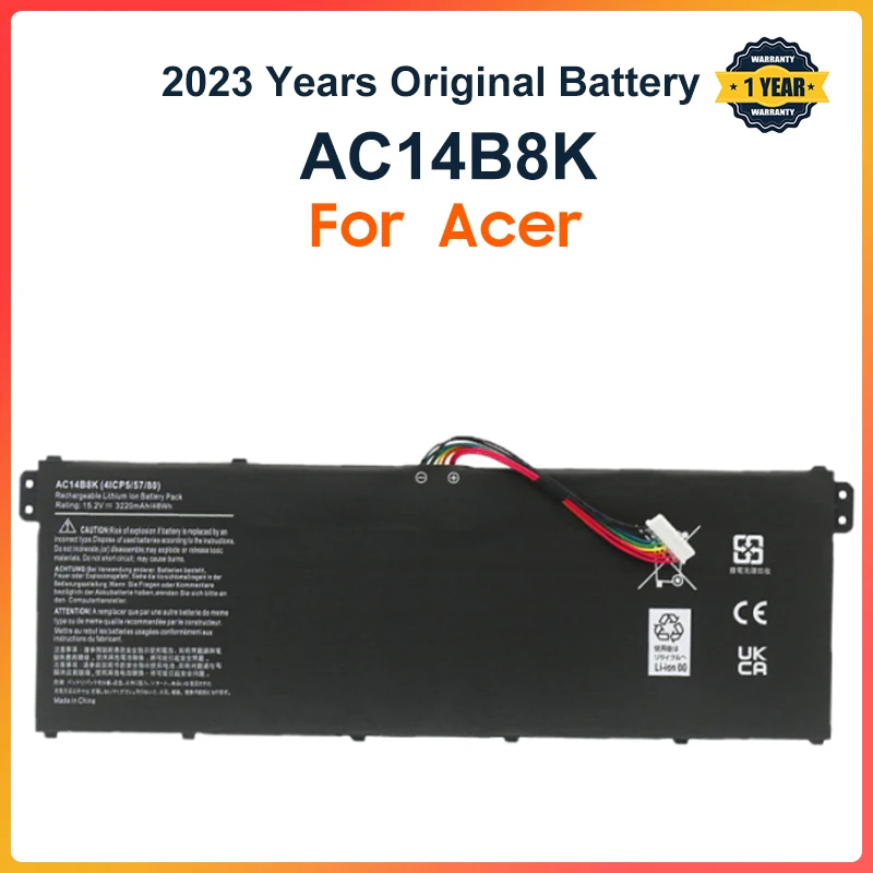 Acer Aspire CB3-111 CB5-311 ES1-511 ES1-512 ES1-520 S1-521 ES1-531ES1-731 E5-771G V3-371 V3-111, AC14B8K