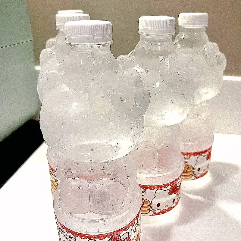 Sanrio Hello Kitty Water Bottle Cute Cartoon Reusable Transparent Water Cup Leak-proof Homemade Beverage Containers Water Bottle