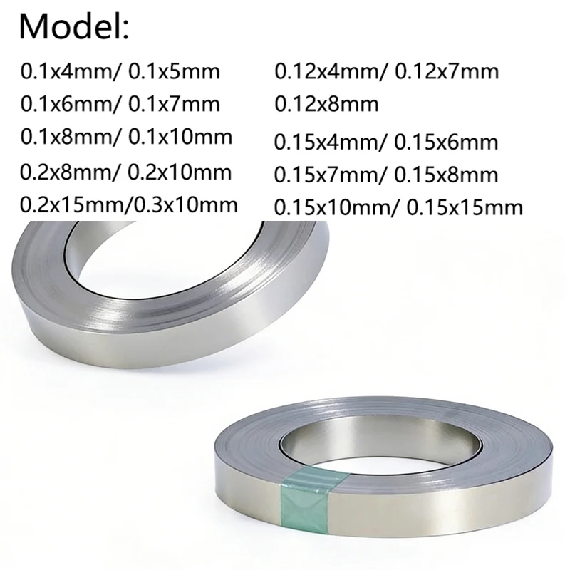 N6 Nickelstreifen 5M/10M 0,1/0,12/0,15/0,2/0,3mm Dicke, Niederohmiges N6 Nickelband für 18650 21700 Lithium-Batterie-Schweißen – Detail 4