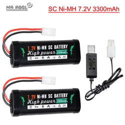 7.2V 3300mAh Ni-MH Battery Pack Tamiya Plug With USB cable High Capacity SC*6 Cells for RC Car Toys Battery for RC Racing Cars