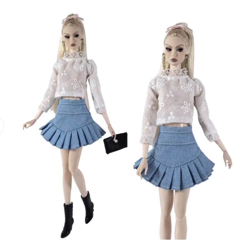 Nowe stylowe ubrania i sukienki, spódnice, garnitury, płaszcze dla lalek BB FR BBIKG696