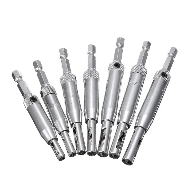 1 Piece HSS Self Centering Hinge Drill Bits for Hinge Tapper Door Cabinet Woodworking Location Center Drill Bits Tool