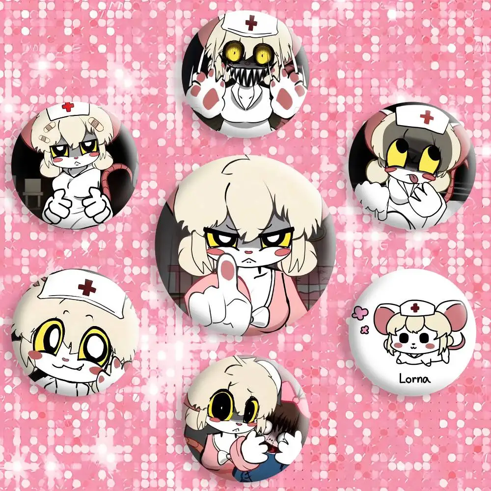 Креативные жестяные значки-броши Terrible Mouse Lorna для одежды и рюкзаков