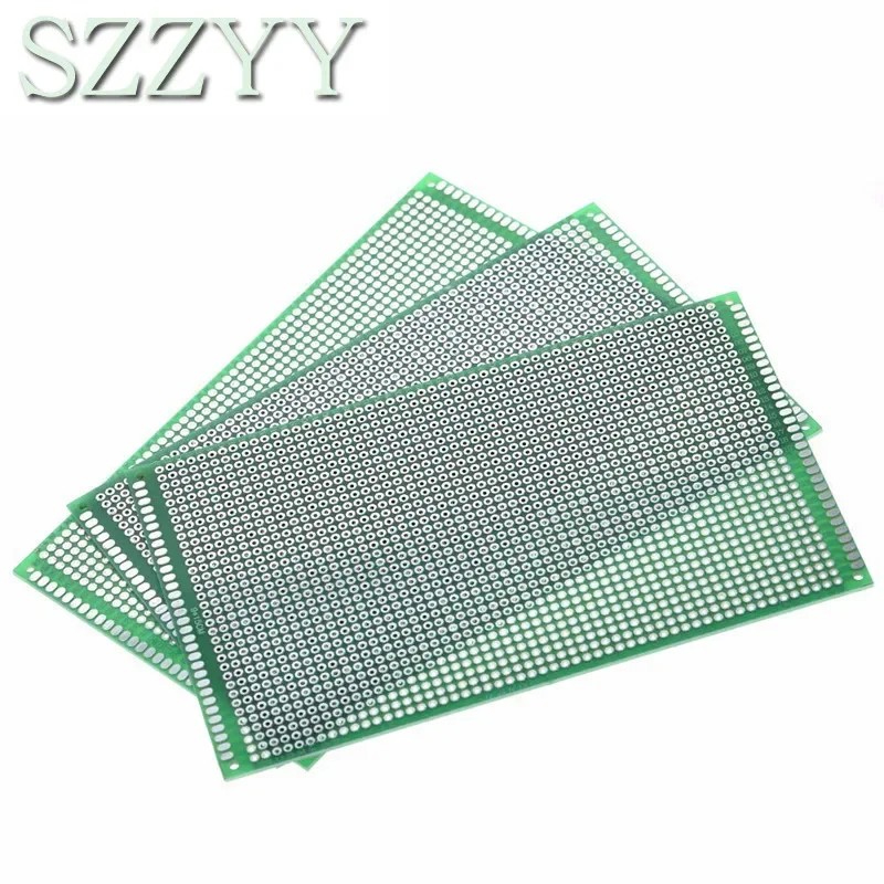 9x15 cm PROTOTYPE PCB 2 layer 9*15CM panel Universal Board double side 2.54MM Green