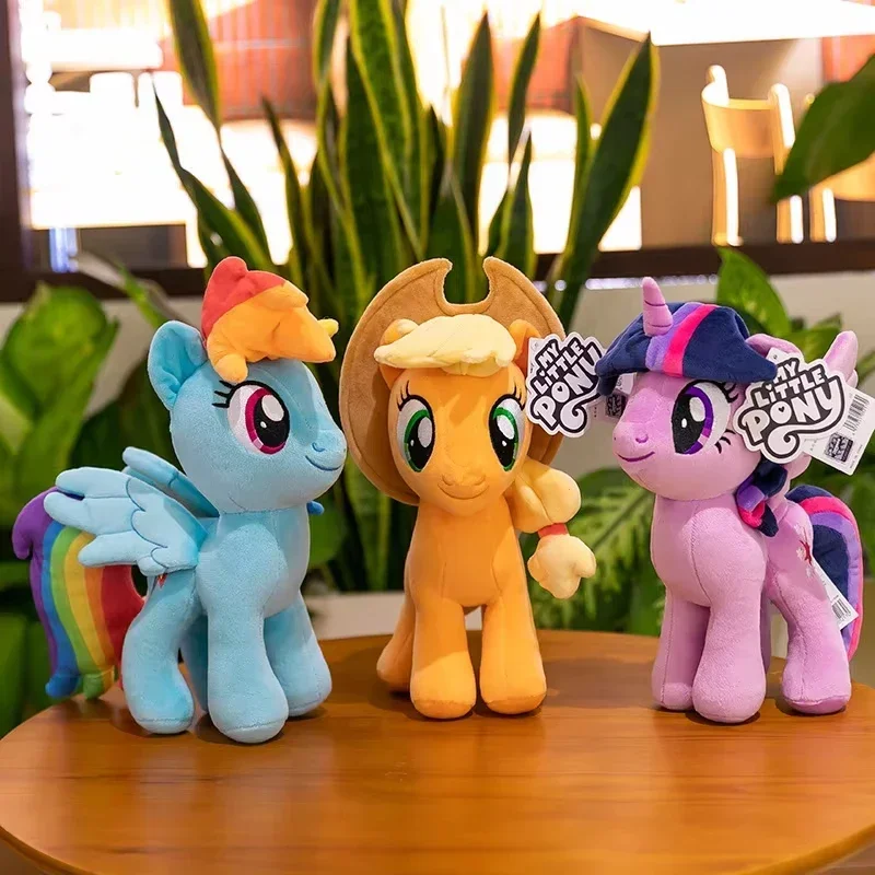 30 سنتيمتر حقيقية بلدي ليتل المهر ألعاب من نسيج مخملي Kawaii الصداقة هو ماجيك Plushies دمية نادرة أريكة وسادة الكرتون قوس قزح داش الاطفال هدية #2