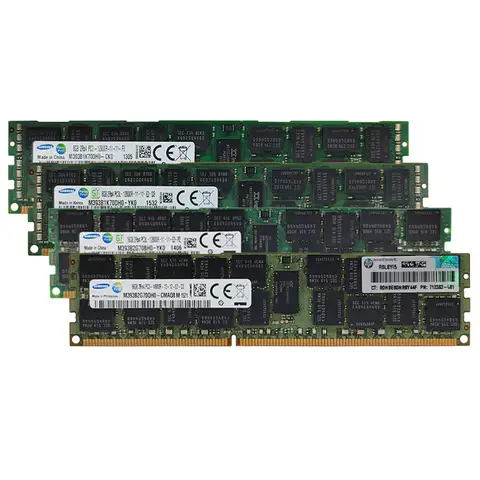 Bilashmart SAMSUNG Memoria DDR3L DDR3 4GB 8GB 16GB 1333 1600 1866MHz Server Memory PC3-12800R REG ECC RAM Registered Memory with Radiator