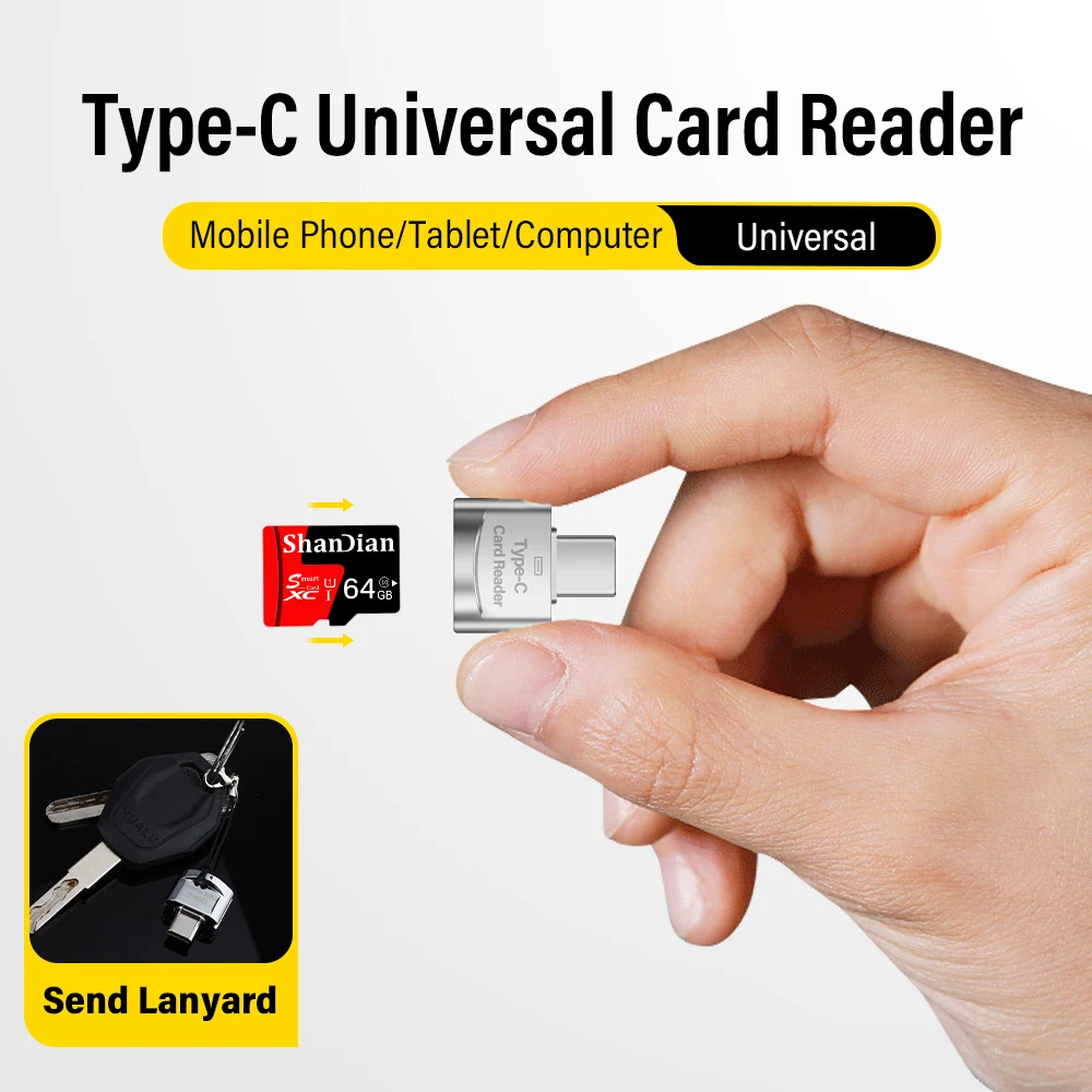 

JASTER новый адаптер типа C к Micro-SD TF, устройство для чтения карт памяти, мини-высокоскоростное устройство для чтения смарт-карт, просмотра передачи данных в кино