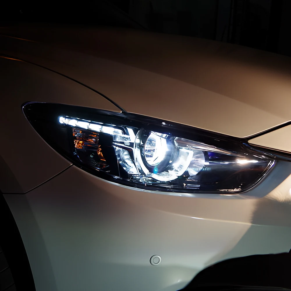 

Автомобильные передние фонари для Mazda Atenza 2014-2016, светодиодные автомобильные фары в сборе, обновление, высокое качество, аксессуары для бифокальных линз проектора