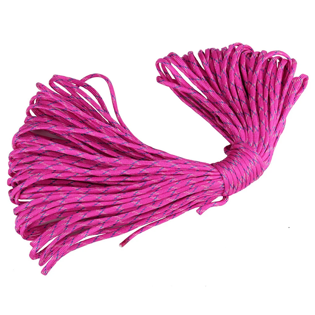 

100m 5mm 7-core Camping Tent Fix Weaving Binding Umbrella Rope Braided Cord Home Outdoor Lifeline