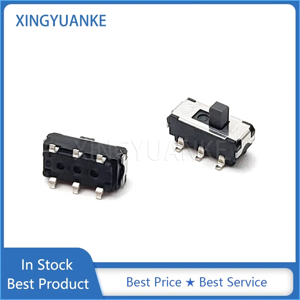 10PCS Original Japanese SSSS213202 Toggle Switch 6-Pin 2 Speed Patch Slide Switch Vertical DVD