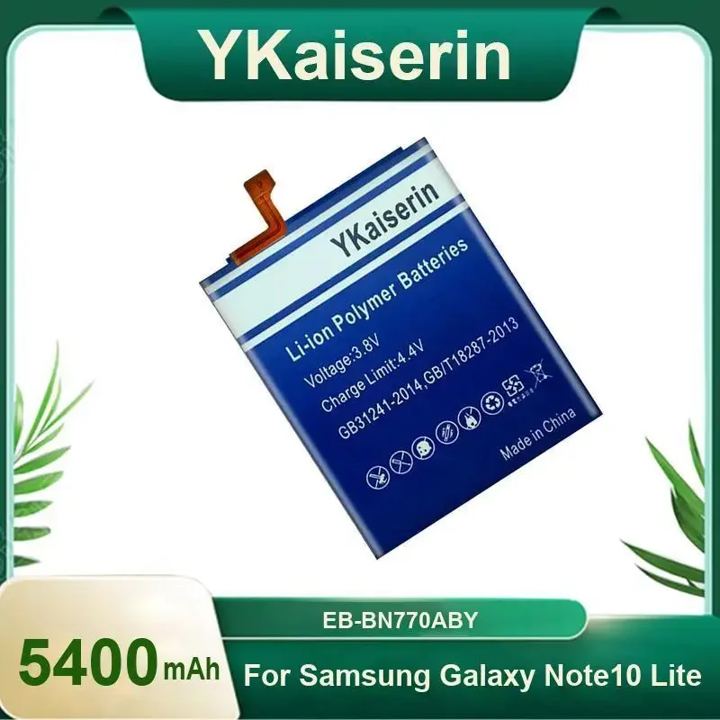 Good Low-Temperature Performance Mobile Phone Battery EB-BN770ABY For Samsung Galaxy Note 10 Lite 5400mAh Rapid Charging