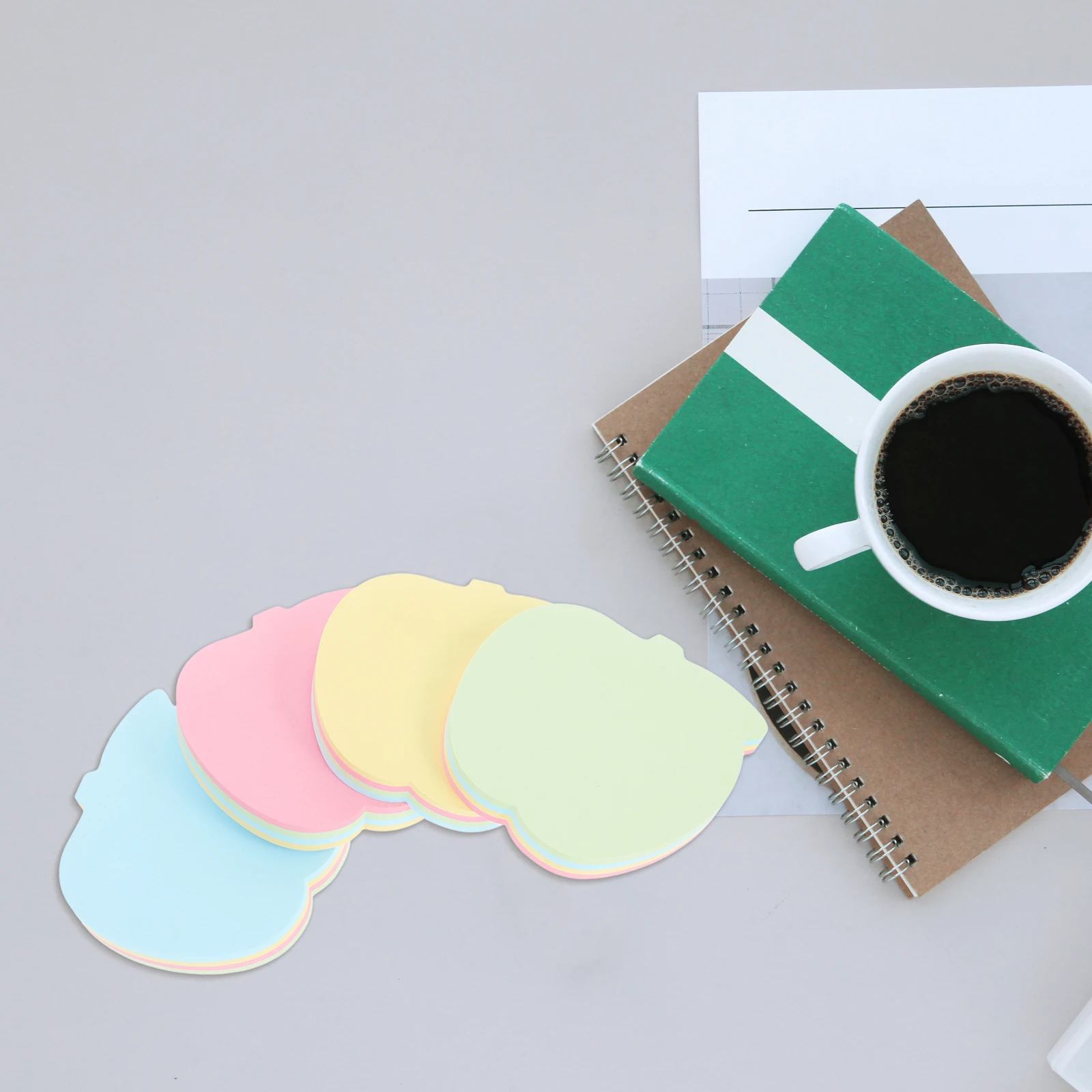 

Portable Colorful Reusable Memo Pads Adorable Apple Shape Reminder Notes For Office School Blank Scratch Notepads Tear-Off