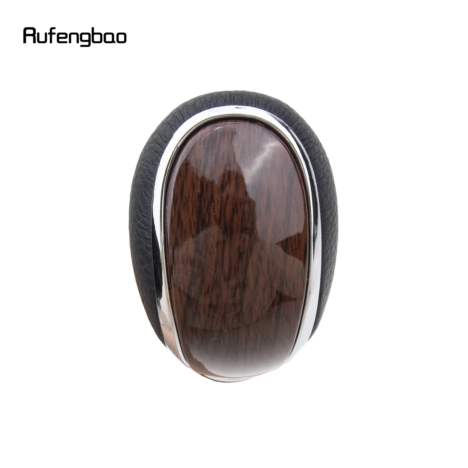 Black Leather Brown Wooden Silvery Cane Fashion Stick Gentleman Elegant Cosplay Cane Crosier Performance Stage Cane 93cm