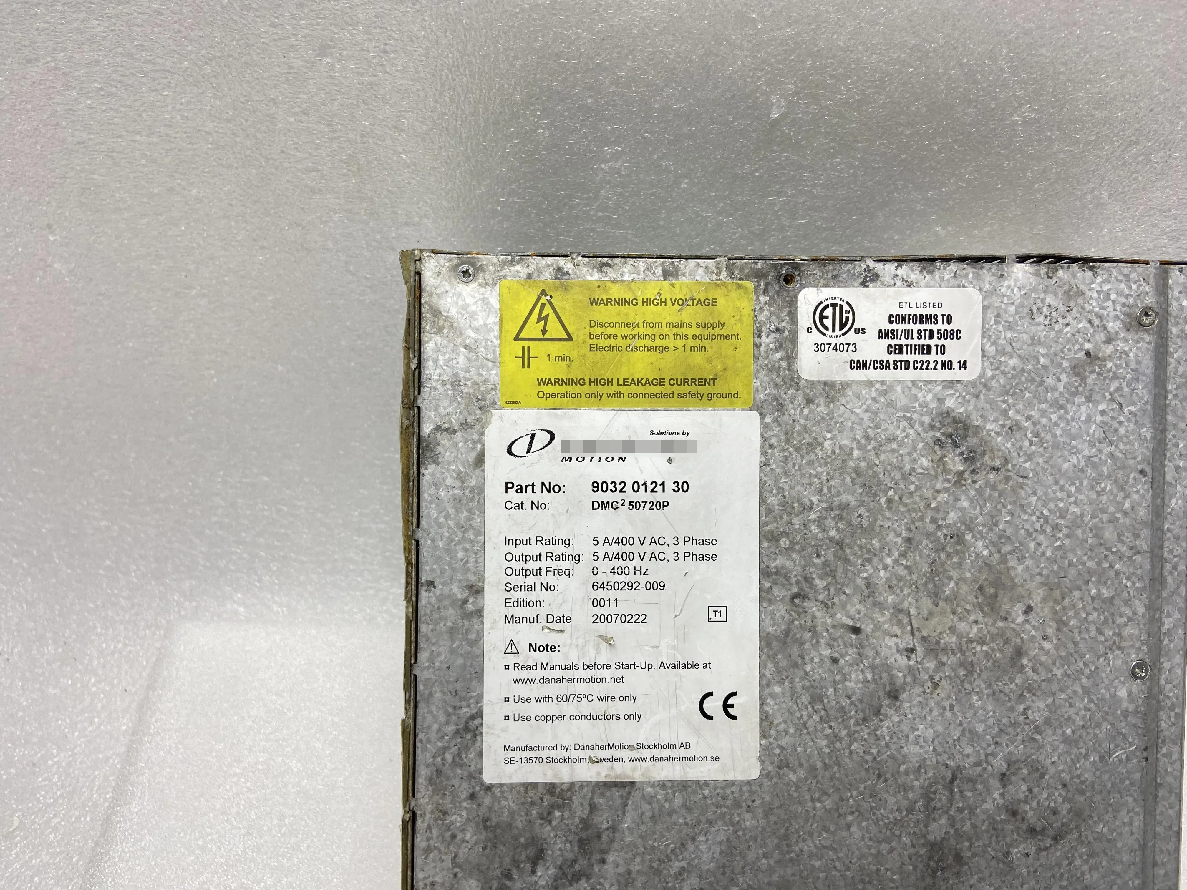 DMC250720P 9032012130 Treiber DMC250720P