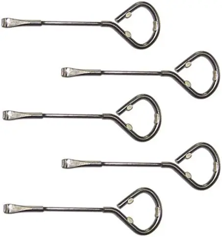 

5-Pack Metal Paint Can Opener with Bottle Opener, Durable Steel Tool for Easy Opening