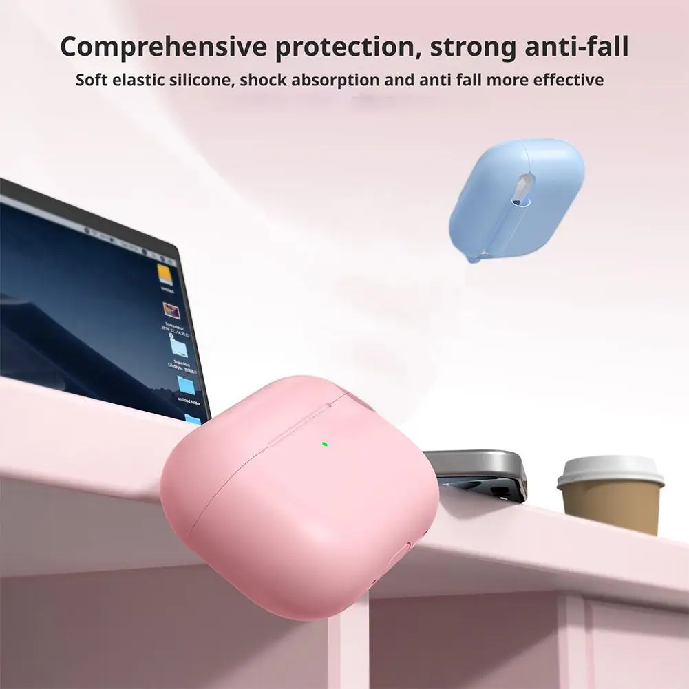 ل AirPods Pro 3 غطاء حافظة 2025 بلوتوث لينة الجلد سيليكون واقية للصدمات ل AirPods Pro 3 حافظة الملحقات