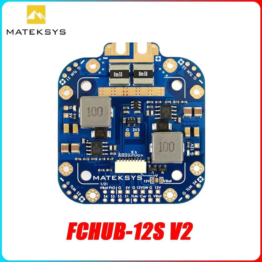 

Плата Matek System XCLASS PDB FCHUB-12S V2 — датчик выходного тока 5 В/12 В 3-12S Lipo для RC Drone FPV Quadcopter/Multicopter