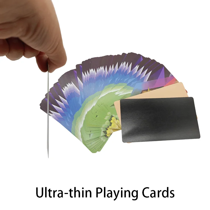 

Ultra-thin Magic Playing Cards Colorful Stage Deck for Professional Stage Performance Magical Packaging Gift