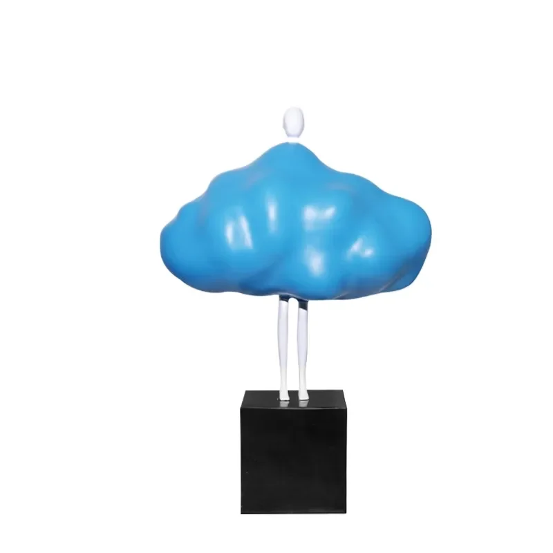 Modern Simple Creative Resin Cloud Man Model Room Living Room Decoration Ornament Wine Cabinet TV Cabinet Craft Decoration