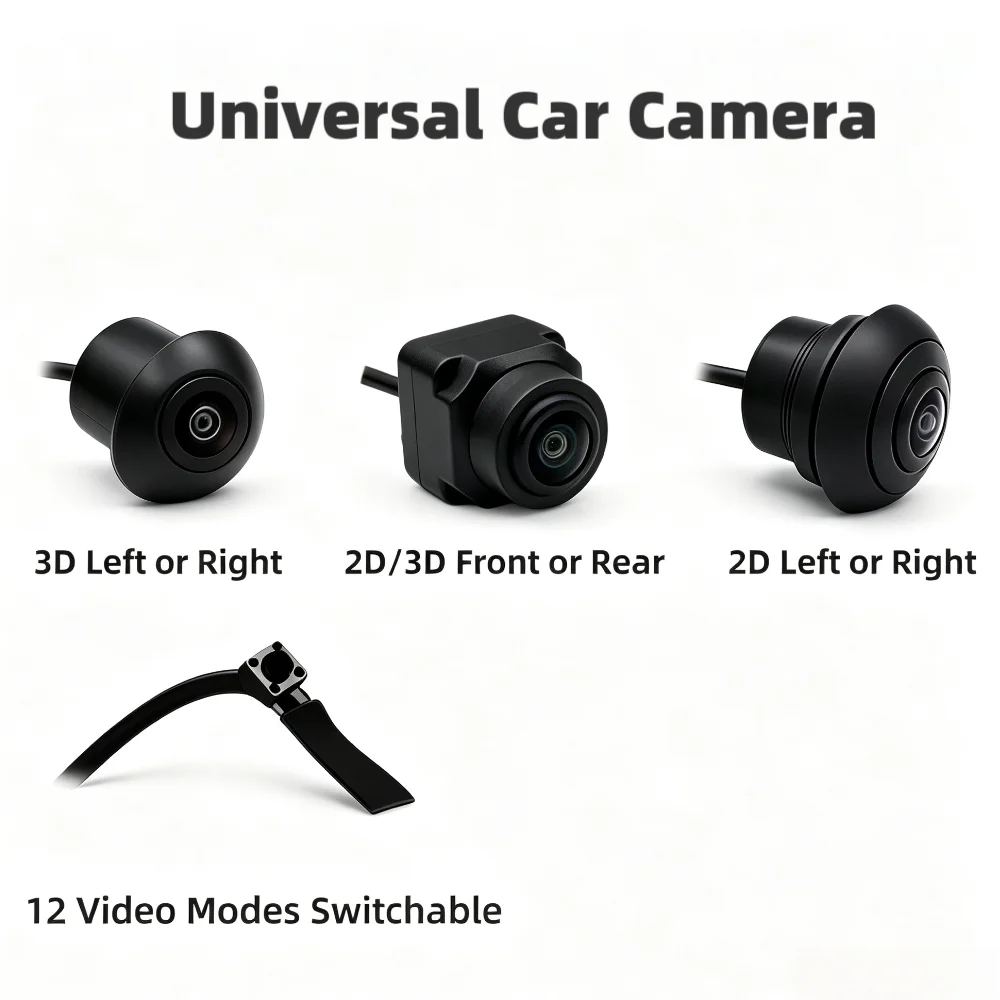 Universal 720P/1080P 360° Car Surround View Camera, Only for Aftermarket Panorama System, Works with All Head Unit Brands
