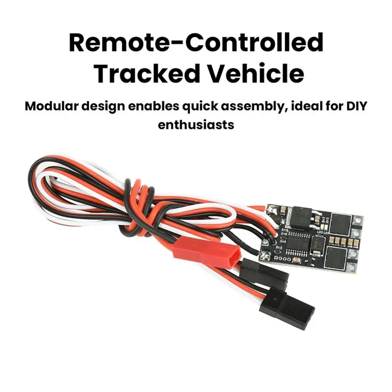 -[No.68 ] Brushed ESC Micro 5A RC Electric Speed Controller 1-2S 6V-14V For DIY For RC Model Car Boat Tank view 6