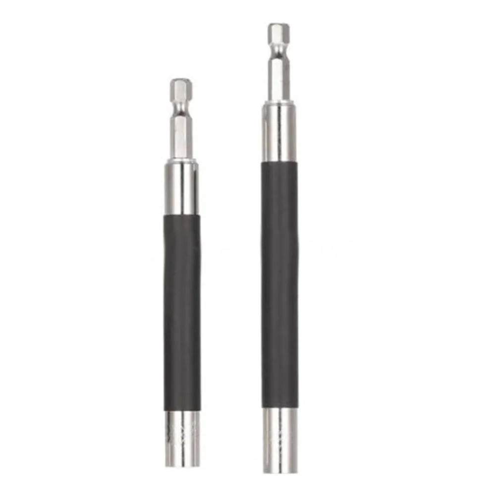 2pcs 1/4 Drill Bit Holder Adapter Hex Screw Socket Magnetic Impact Driver Extension Rod Quick Change Holder Drive Guide
