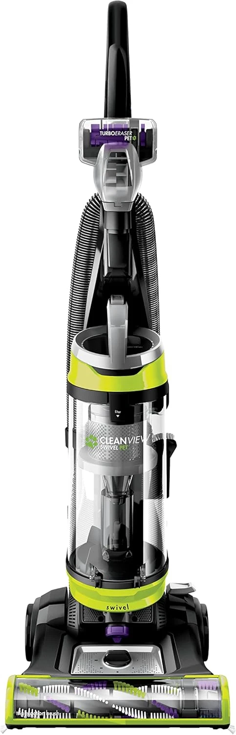 

Swivel Upright Bagless Vacuum with Swivel Steering, Powerful Pet Hair Pick Up, Specialized Pet Tools, Large Capacity Dirt Tank