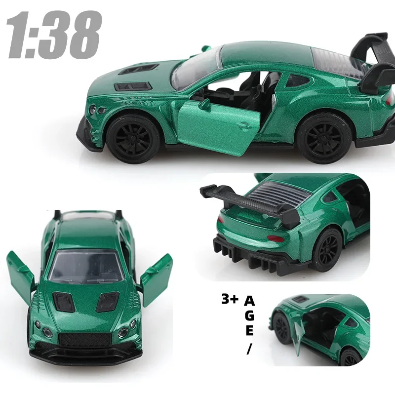 1:38 alloy sports car model pull back double door alloy car wholesale boy toy gift cross-border