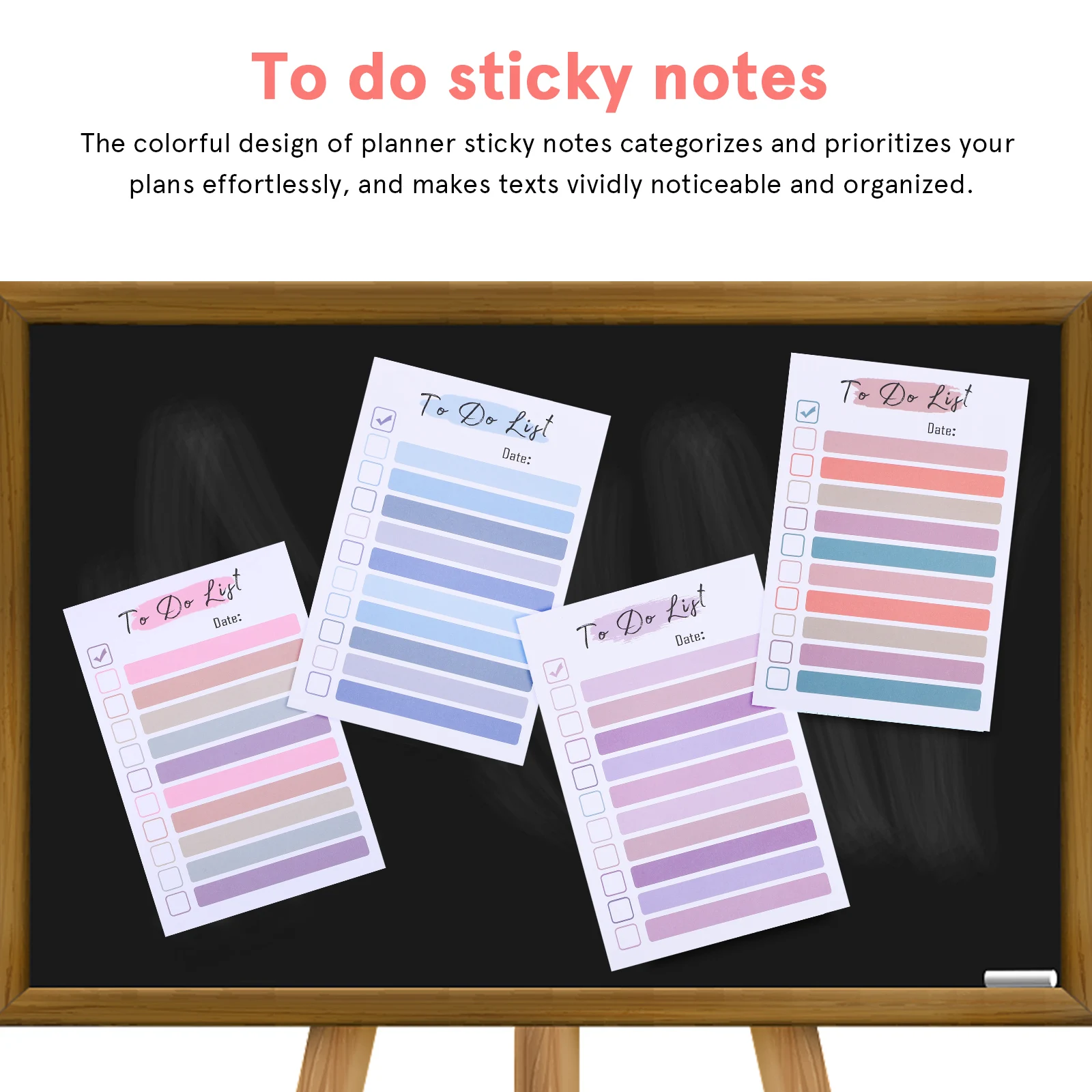 

4 Pcs Rainbow 10x15cm 100g Paper Memo Planner To Do List Notebook Office Desk Accessories Small Pads Recording
