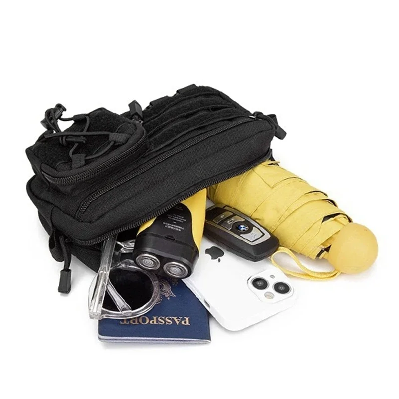 Borsa organizer EDC Marsupio per cellulare Borsa piccola per utilità Borsa da cintura per ciclismo Viaggi Caccia Pesca