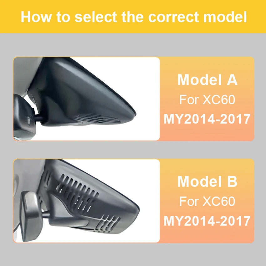 Easy to install Car DVR Wifi Video Recorder 4K Dash Cam Camera For Volvo XC60 d5 2012 2013 2014 2015 2016 2017 2018 High Quality