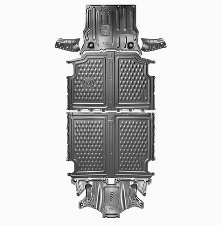 

Ev Car Cooling Pipe Skid Plate Under Guard 3D Aluminum Motor Engine Cover Shield Guard Battery Protection for Model 3 Model Y